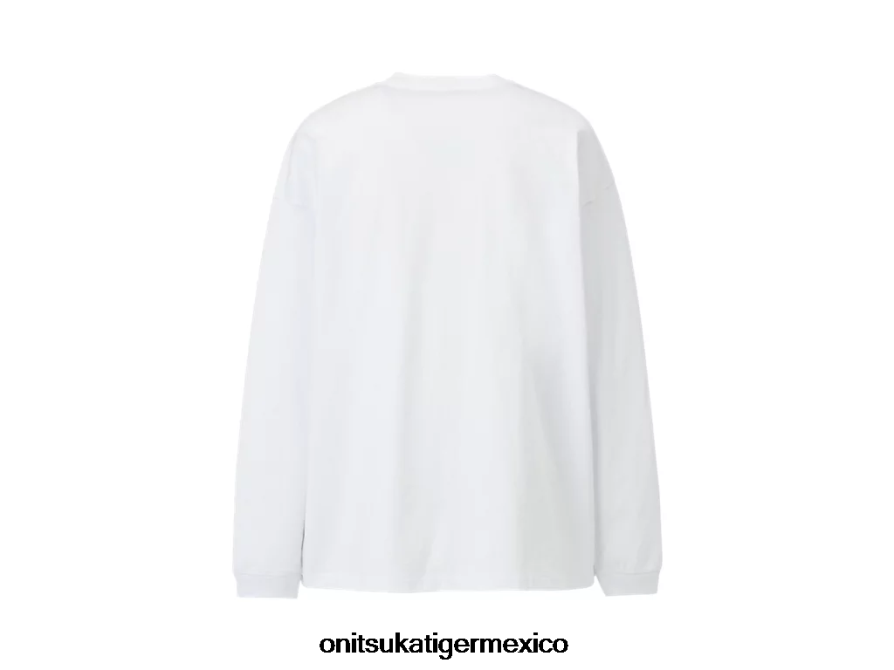 Onitsuka Tiger ropa 4P8D6N440 blanco hombres camiseta gráfica