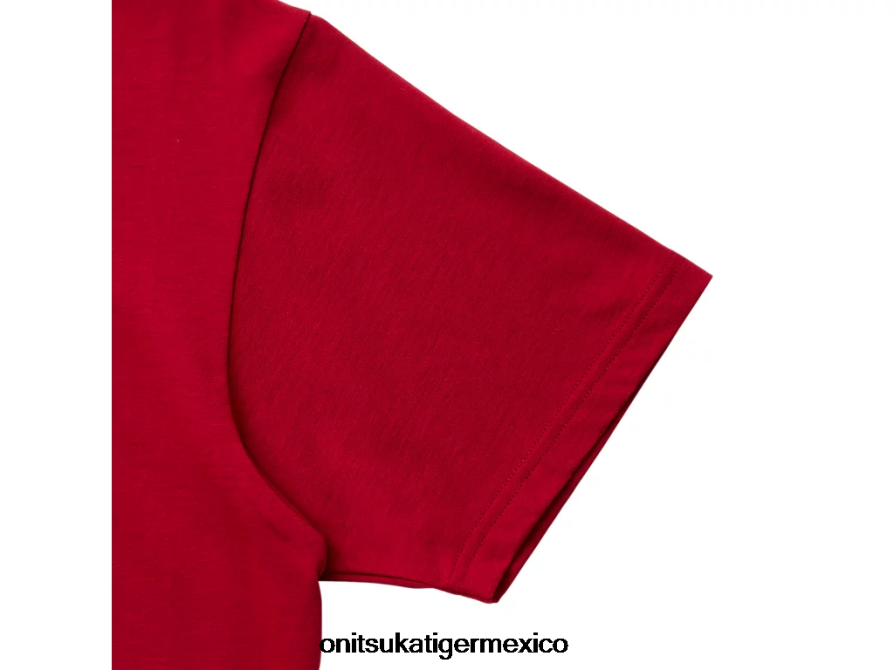 Onitsuka Tiger ropa 4P8D6N441 rojo hombres camiseta gráfica