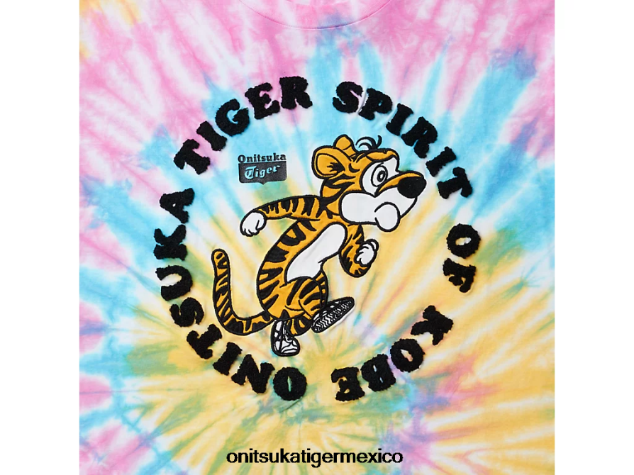 Onitsuka Tiger ropa 4P8D6N443 rojo hombres camiseta gráfica