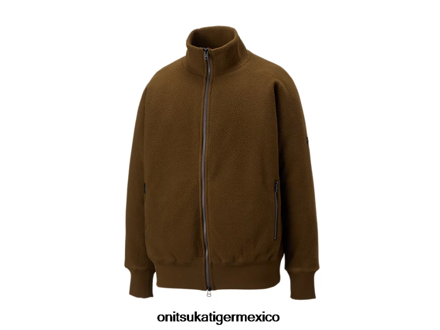 Onitsuka Tiger ropa 4P8D6N445 aceituna hombres cazadora holgada