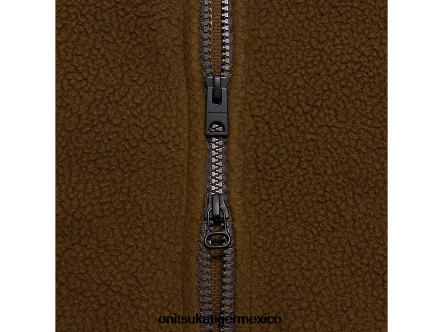 Onitsuka Tiger ropa 4P8D6N445 aceituna hombres cazadora holgada