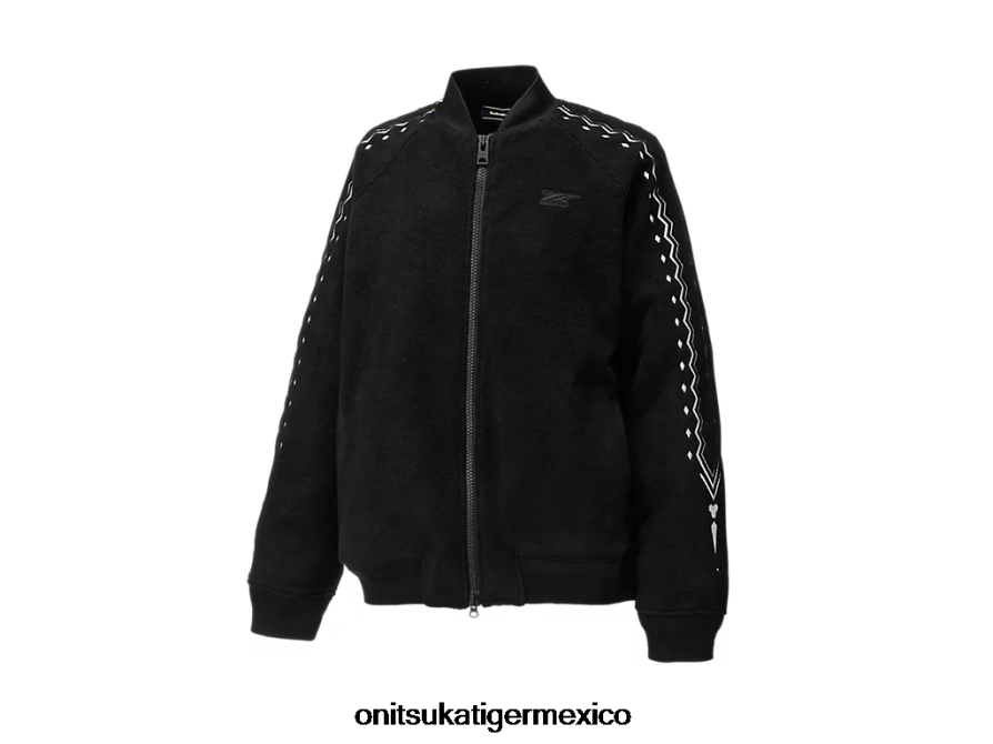 Onitsuka Tiger ropa 4P8D6N447 blanco negro hombres chaqueta