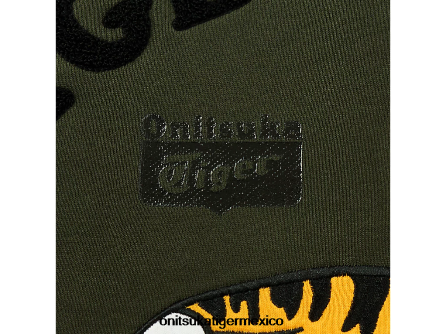 Onitsuka Tiger ropa 4P8D6N450 caqui hombres sudadera