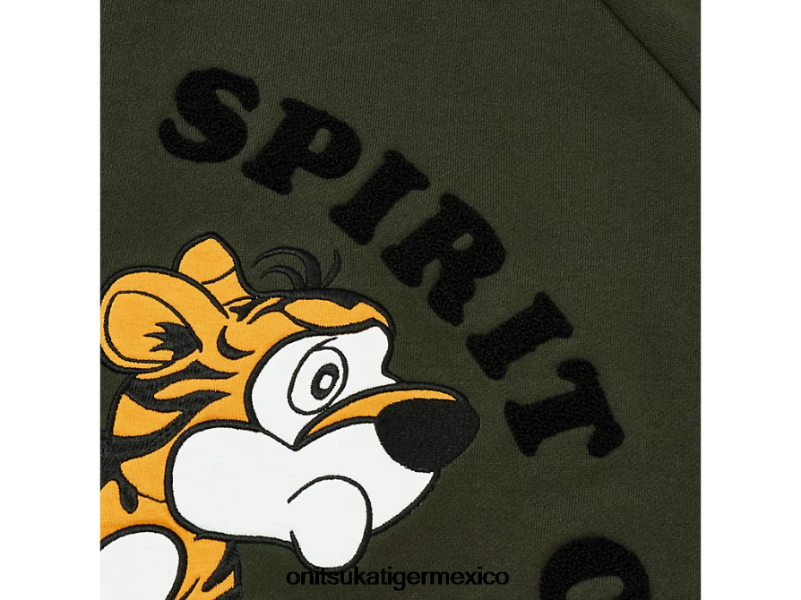 Onitsuka Tiger ropa 4P8D6N450 caqui hombres sudadera