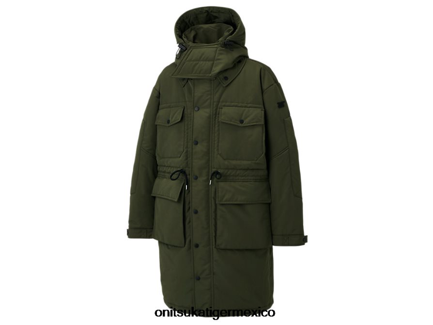 Onitsuka Tiger ropa 4P8D6N452 caqui hombres abrigo