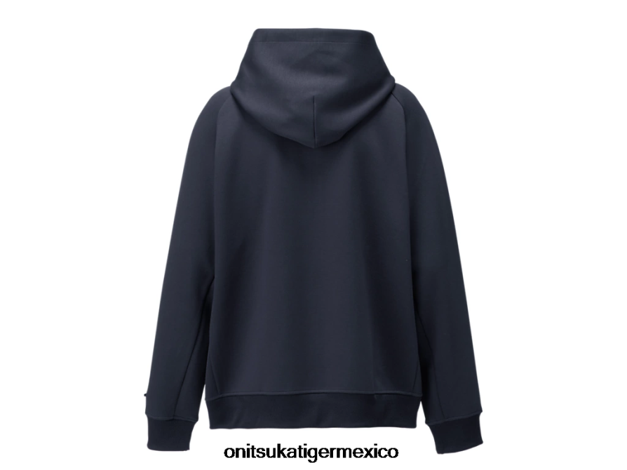 Onitsuka Tiger ropa 4P8D6N457 Armada hombres sudadera con capucha y cremallera