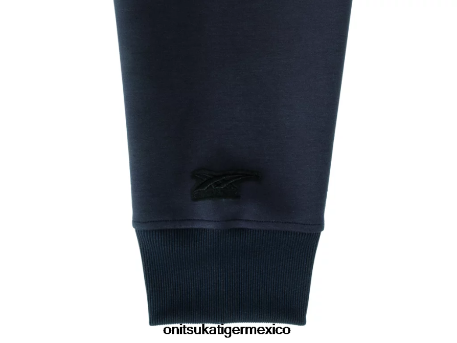 Onitsuka Tiger ropa 4P8D6N457 Armada hombres sudadera con capucha y cremallera