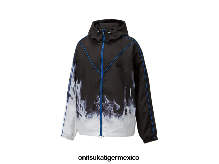 Onitsuka Tiger ropa 4P8D6N461 azul negro hombres chaqueta de chándal p