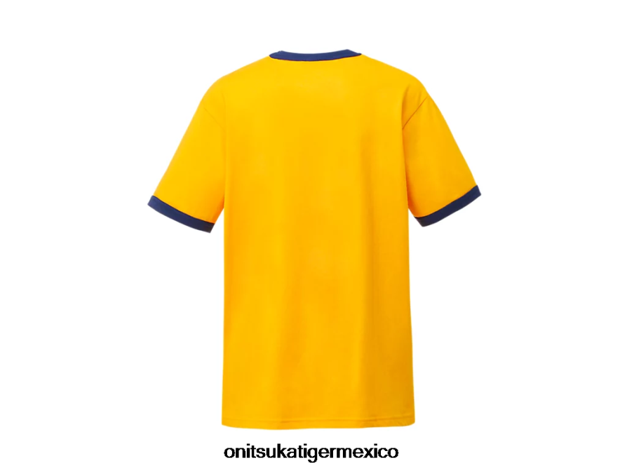 Onitsuka Tiger ropa 4P8D6N468 amarillo unisexo camiseta gráfica