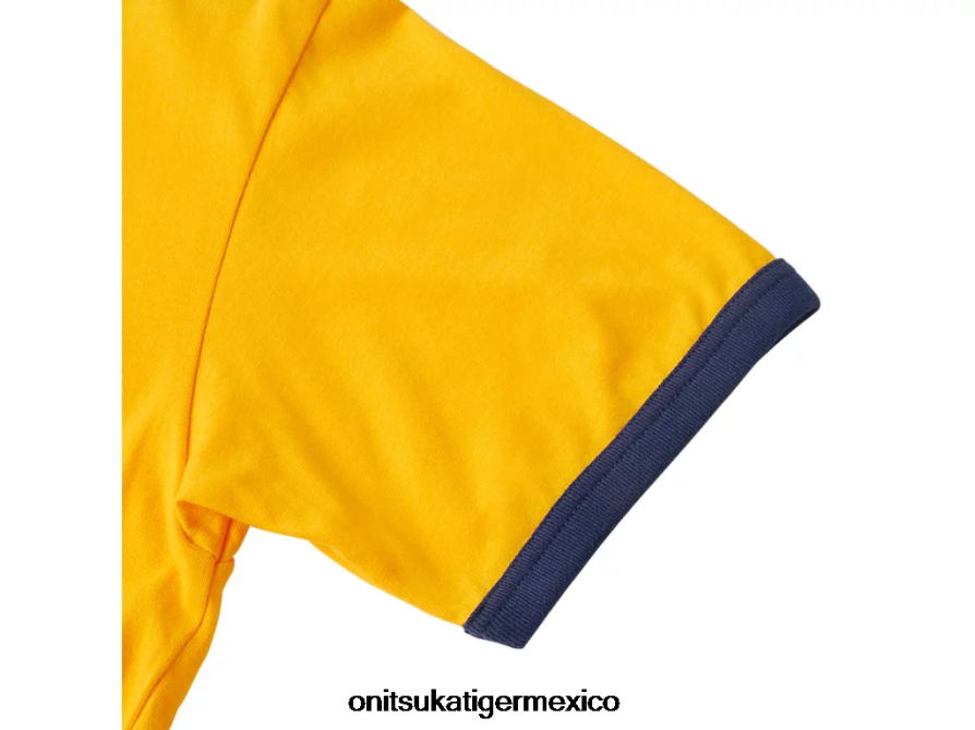 Onitsuka Tiger ropa 4P8D6N468 amarillo unisexo camiseta gráfica