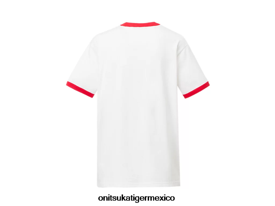 Onitsuka Tiger ropa 4P8D6N469 blanco unisexo camiseta gráfica