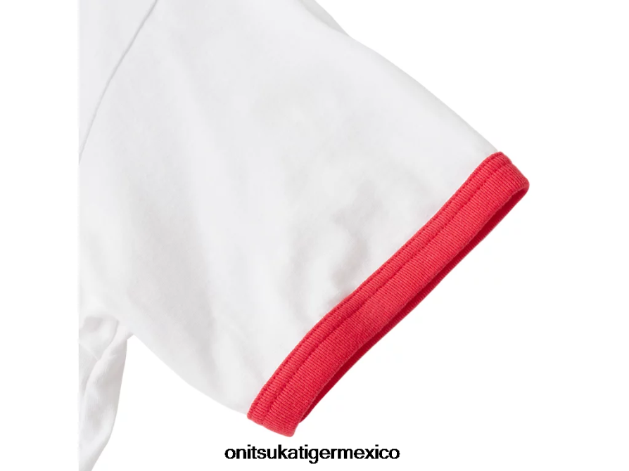 Onitsuka Tiger ropa 4P8D6N469 blanco unisexo camiseta gráfica