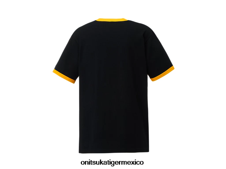 Onitsuka Tiger ropa 4P8D6N471 negro unisexo camiseta gráfica