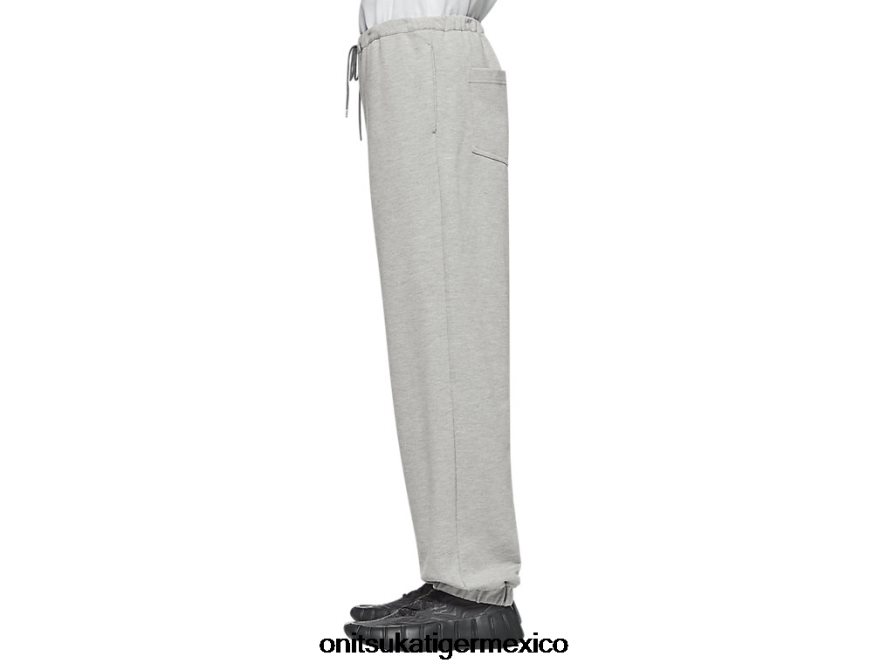 Onitsuka Tiger ropa 4P8D6N473 cuero gris unisexo pantalones deportivos