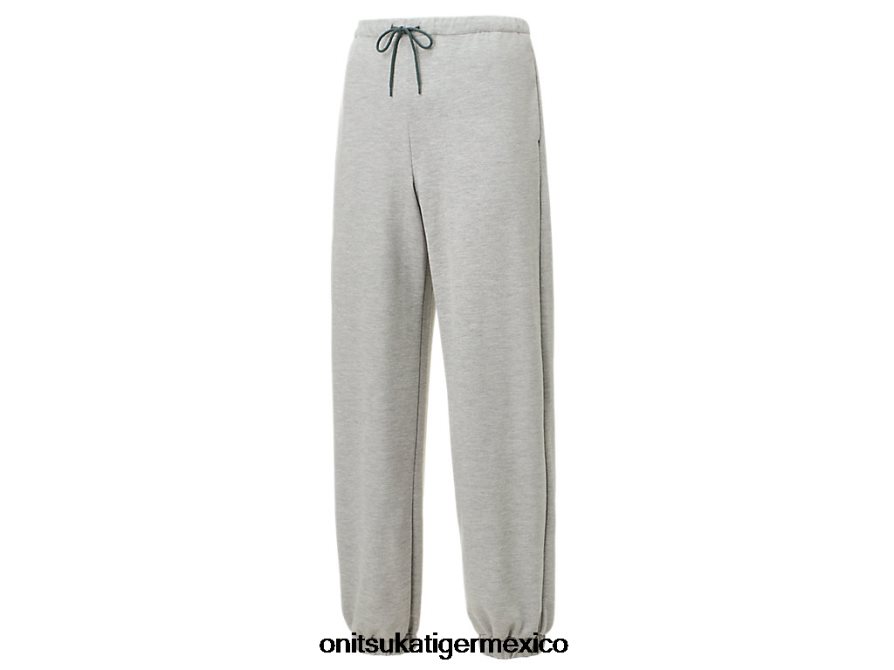 Onitsuka Tiger ropa 4P8D6N473 cuero gris unisexo pantalones deportivos