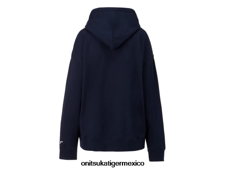 Onitsuka Tiger ropa 4P8D6N479 azul marino oscuro unisexo sudadera con capucha