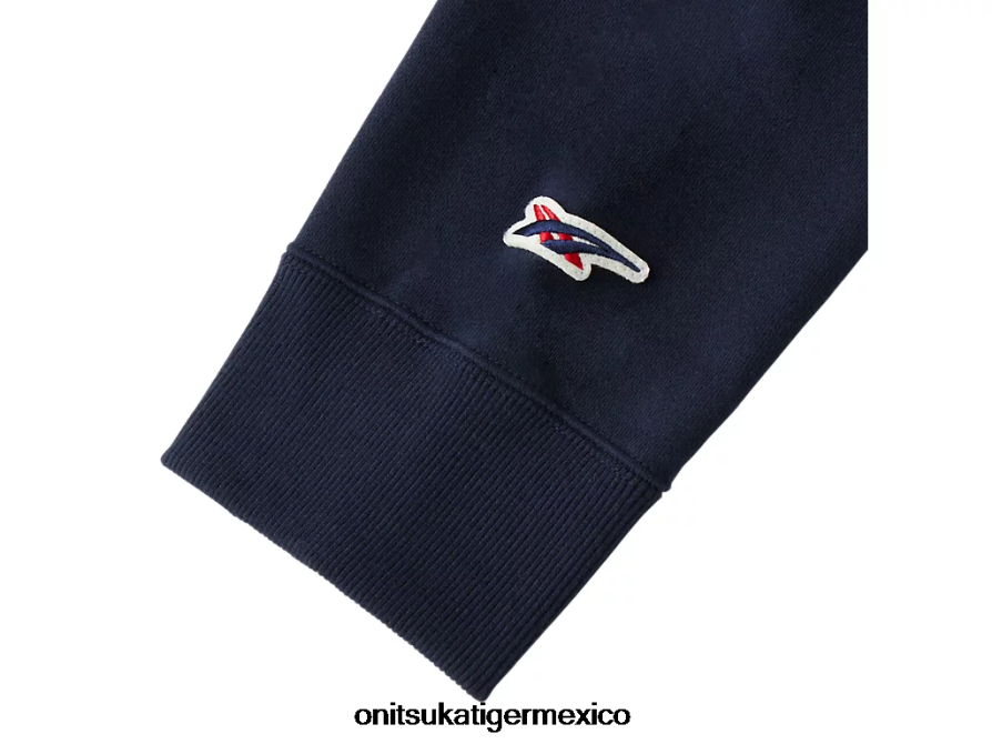 Onitsuka Tiger ropa 4P8D6N479 azul marino oscuro unisexo sudadera con capucha