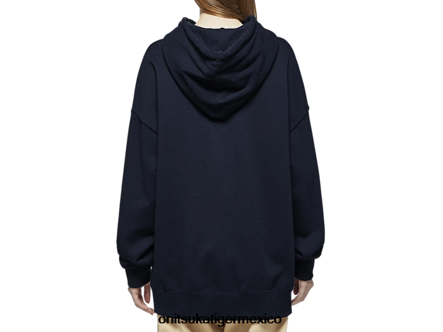 Onitsuka Tiger ropa 4P8D6N479 azul marino oscuro unisexo sudadera con capucha