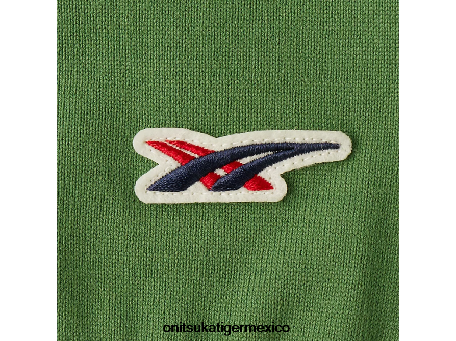 Onitsuka Tiger ropa 4P8D6N481 verde brillante unisexo cárdigan de punto