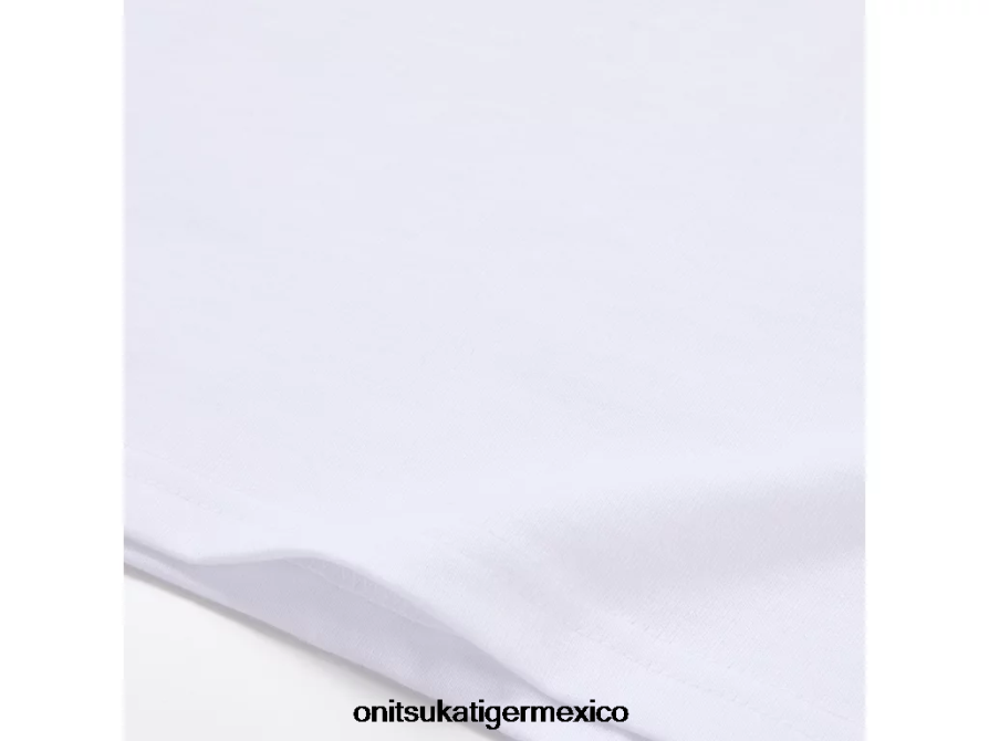 Onitsuka Tiger ropa 4P8D6N482 oro blanco real/rico unisexo camiseta con logo