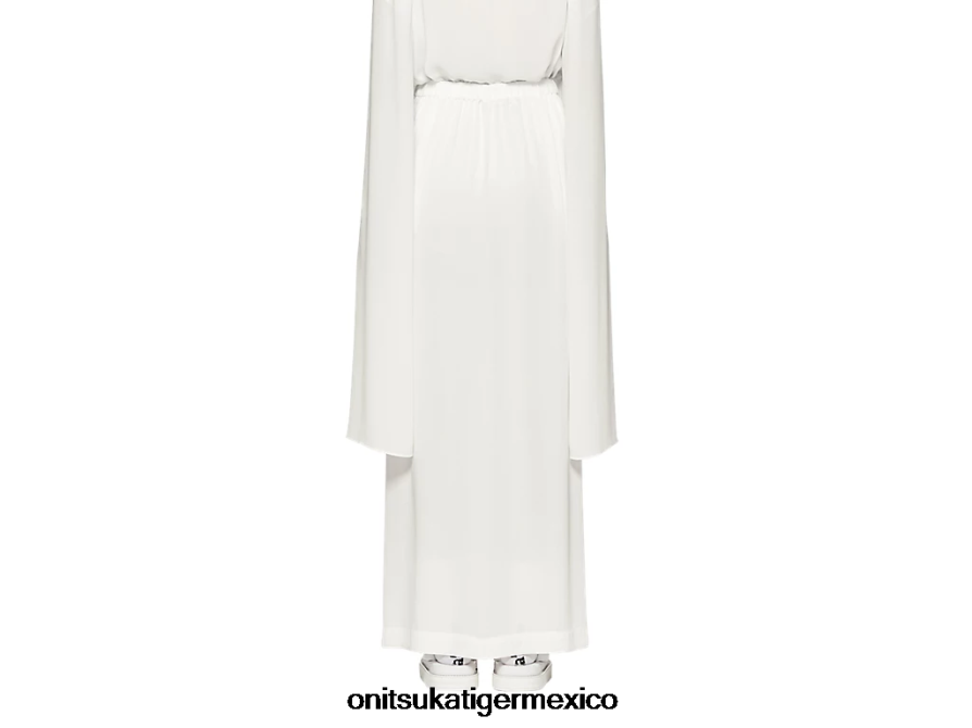 Onitsuka Tiger ropa 4P8D6N585 blanco mujer falda larga