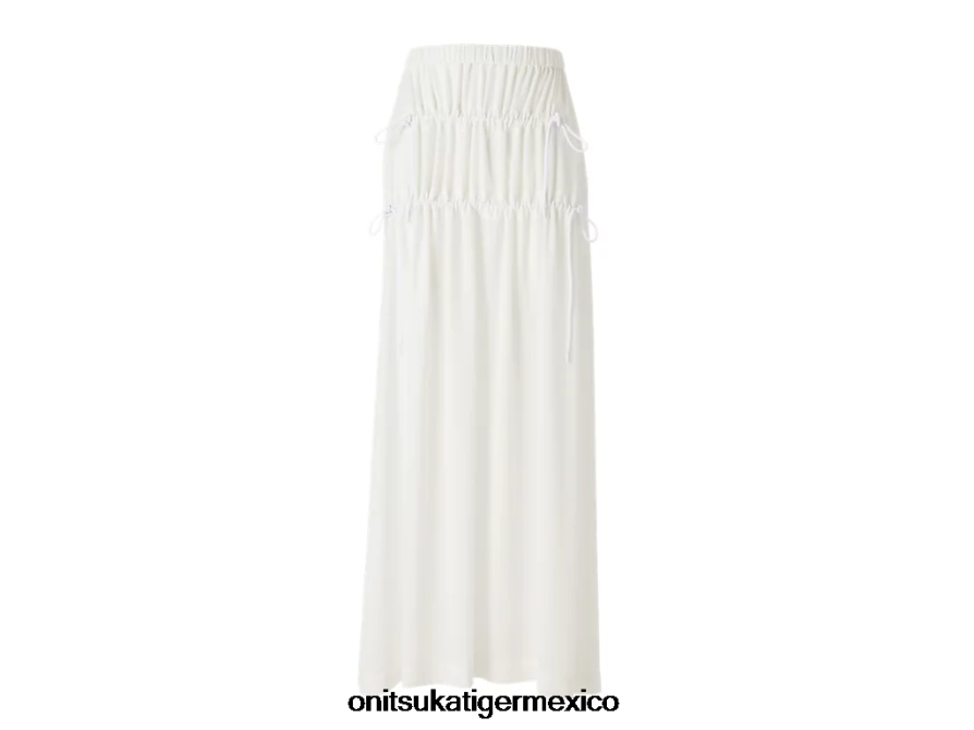 Onitsuka Tiger ropa 4P8D6N585 blanco mujer falda larga