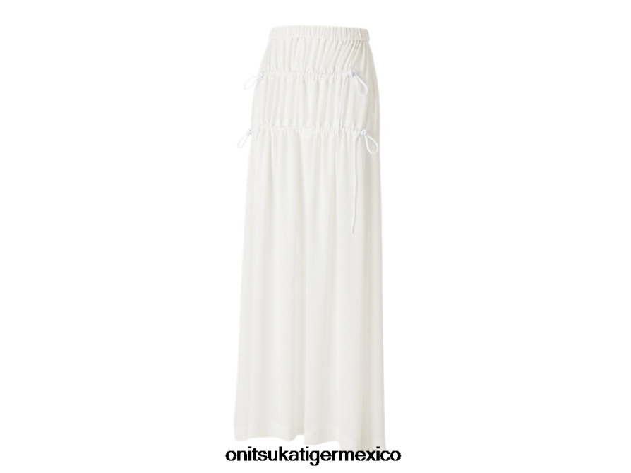 Onitsuka Tiger ropa 4P8D6N585 blanco mujer falda larga