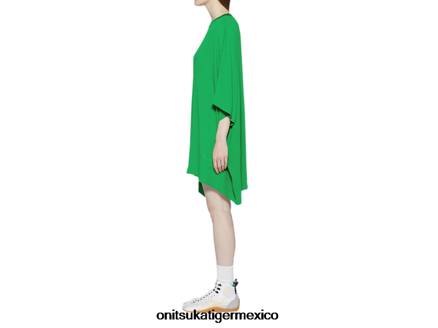 Onitsuka Tiger ropa 4P8D6N591 verde mujer mini vestido ws