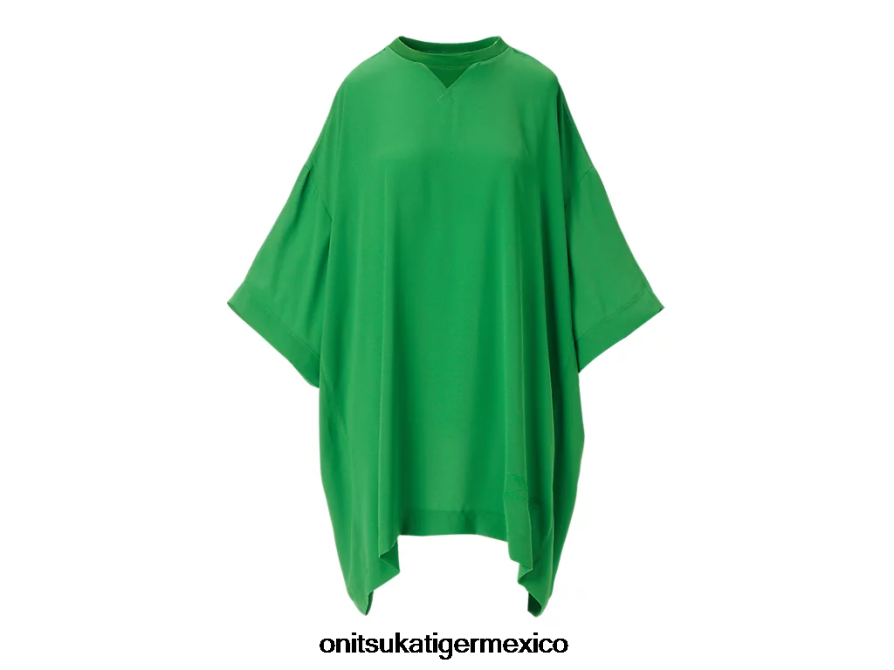 Onitsuka Tiger ropa 4P8D6N591 verde mujer mini vestido ws