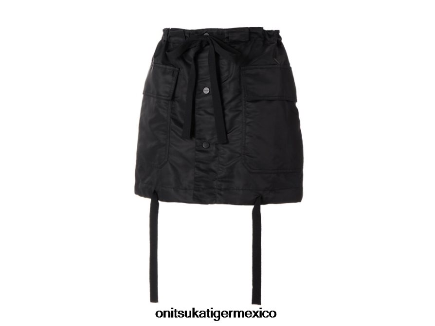 Onitsuka Tiger ropa 4P8D6N593 negro mujer falda