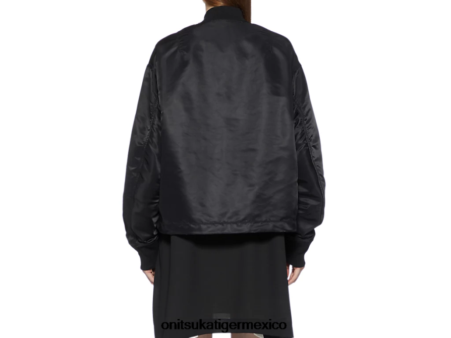 Onitsuka Tiger ropa 4P8D6N595 negro mujer chaqueta bomber