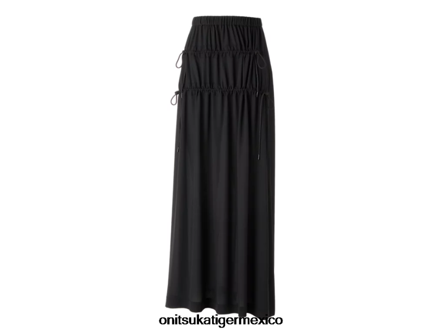 Onitsuka Tiger ropa 4P8D6N596 negro mujer falda larga