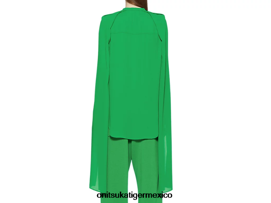 Onitsuka Tiger ropa 4P8D6N597 verde mujer camisa