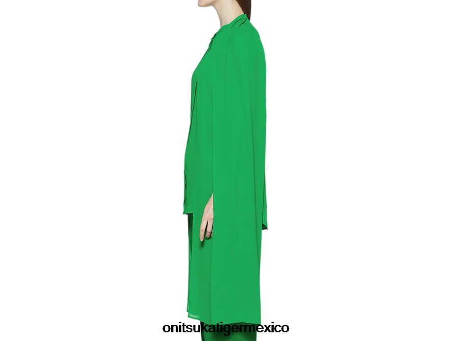 Onitsuka Tiger ropa 4P8D6N597 verde mujer camisa