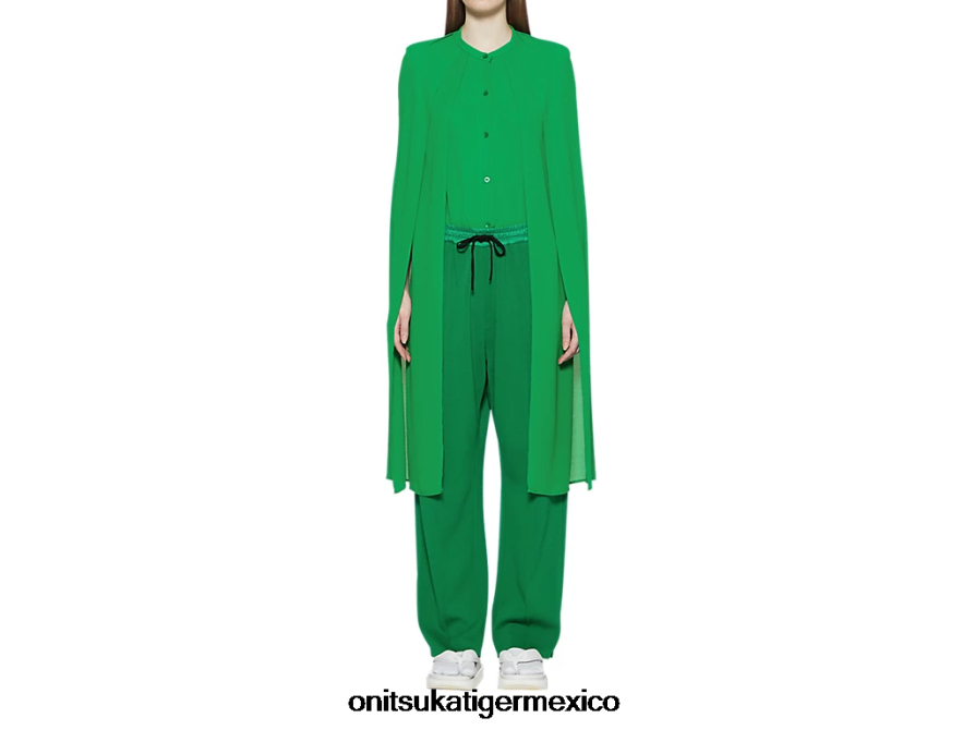 Onitsuka Tiger ropa 4P8D6N597 verde mujer camisa