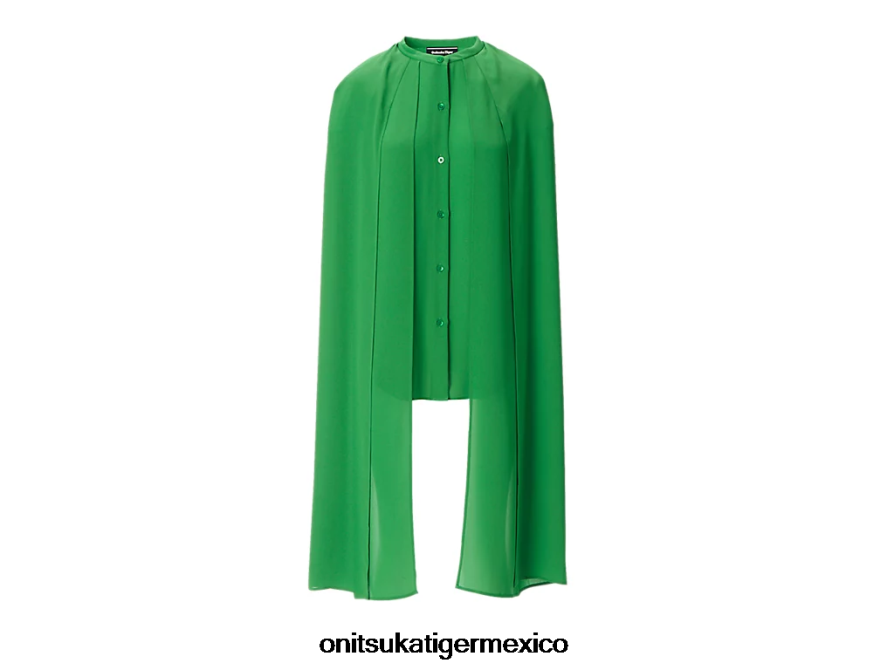 Onitsuka Tiger ropa 4P8D6N597 verde mujer camisa