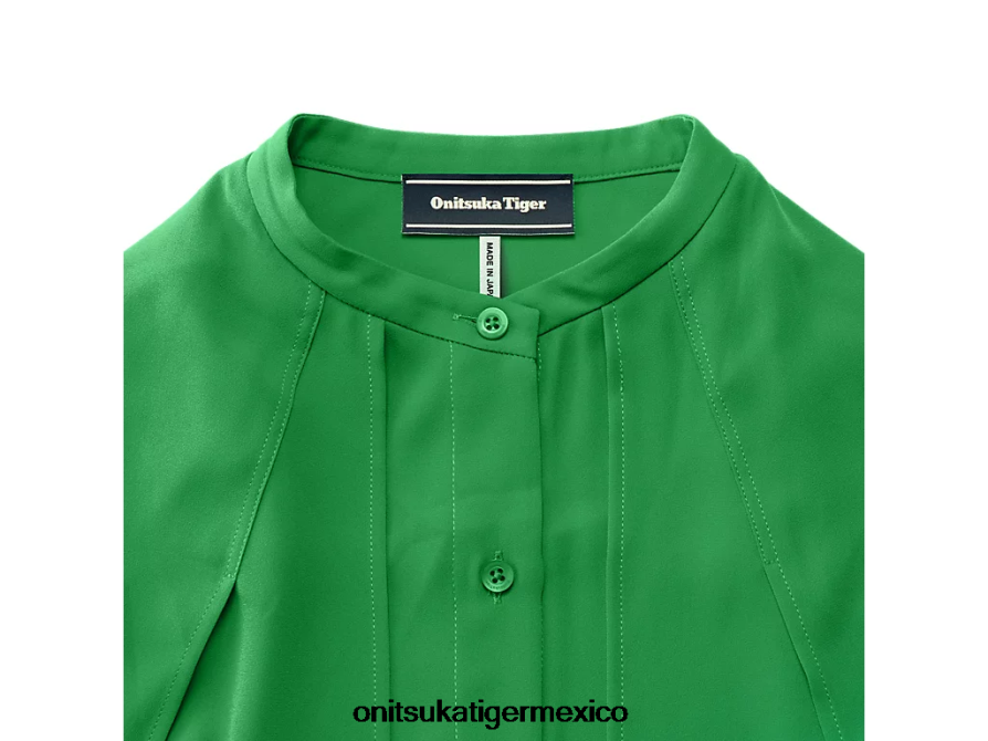 Onitsuka Tiger ropa 4P8D6N597 verde mujer camisa