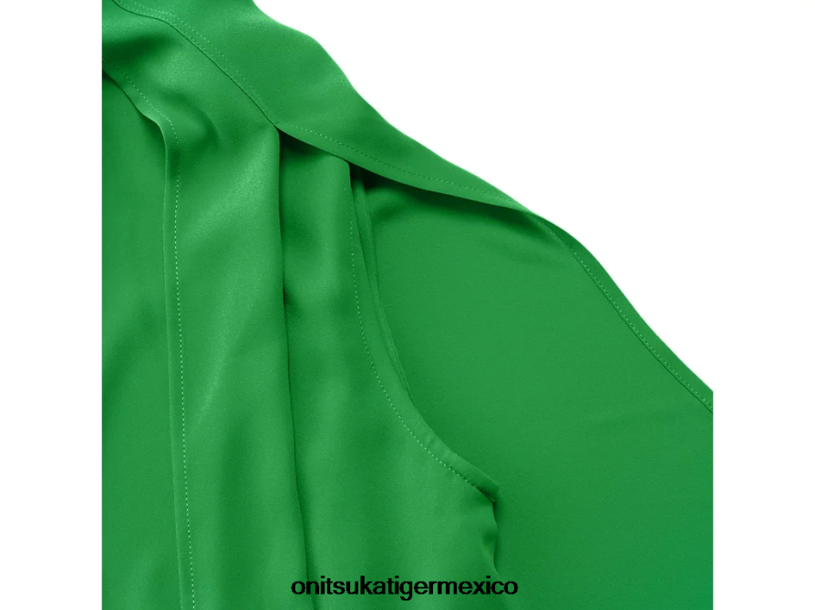 Onitsuka Tiger ropa 4P8D6N597 verde mujer camisa