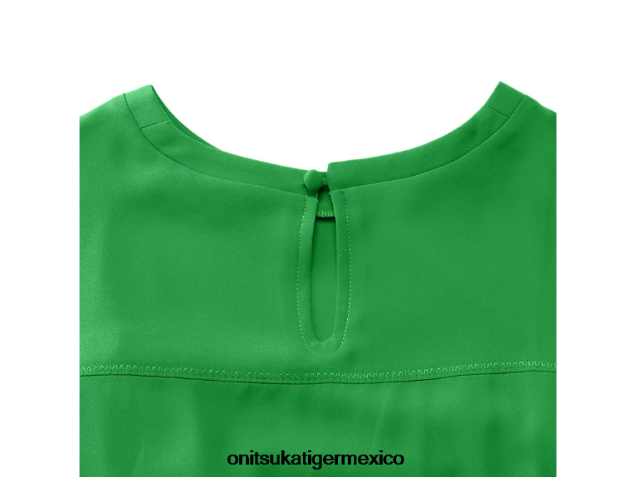 Onitsuka Tiger ropa 4P8D6N598 verde mujer vestido