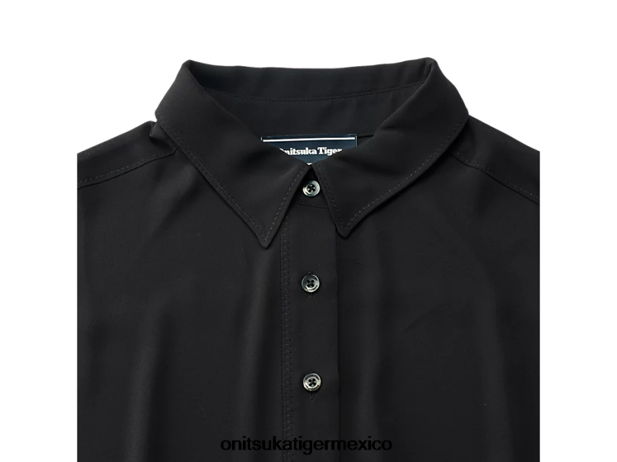 Onitsuka Tiger ropa 4P8D6N599 negro mujer vestido largo