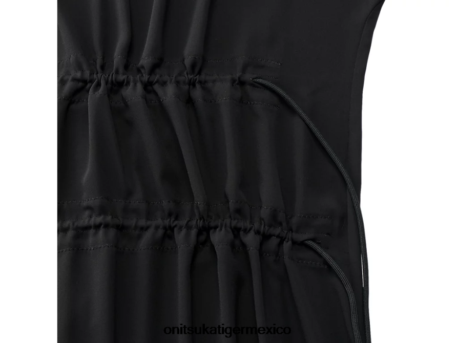 Onitsuka Tiger ropa 4P8D6N599 negro mujer vestido largo