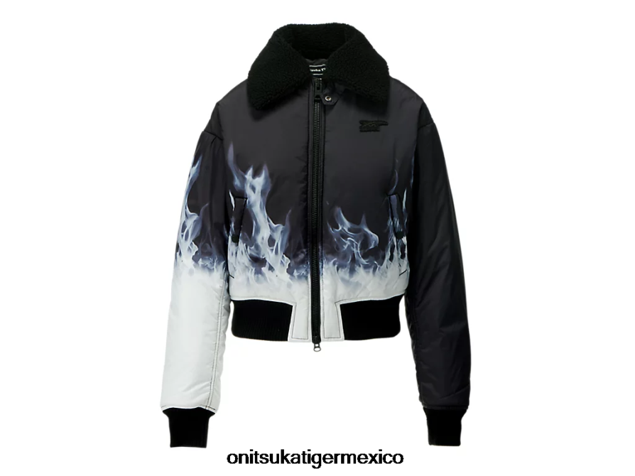 Onitsuka Tiger ropa 4P8D6N601 blanco negro mujer chaqueta ws p