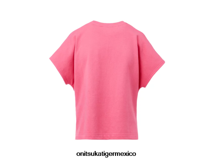 Onitsuka Tiger ropa 4P8D6N610 rosa mujer top manga corta