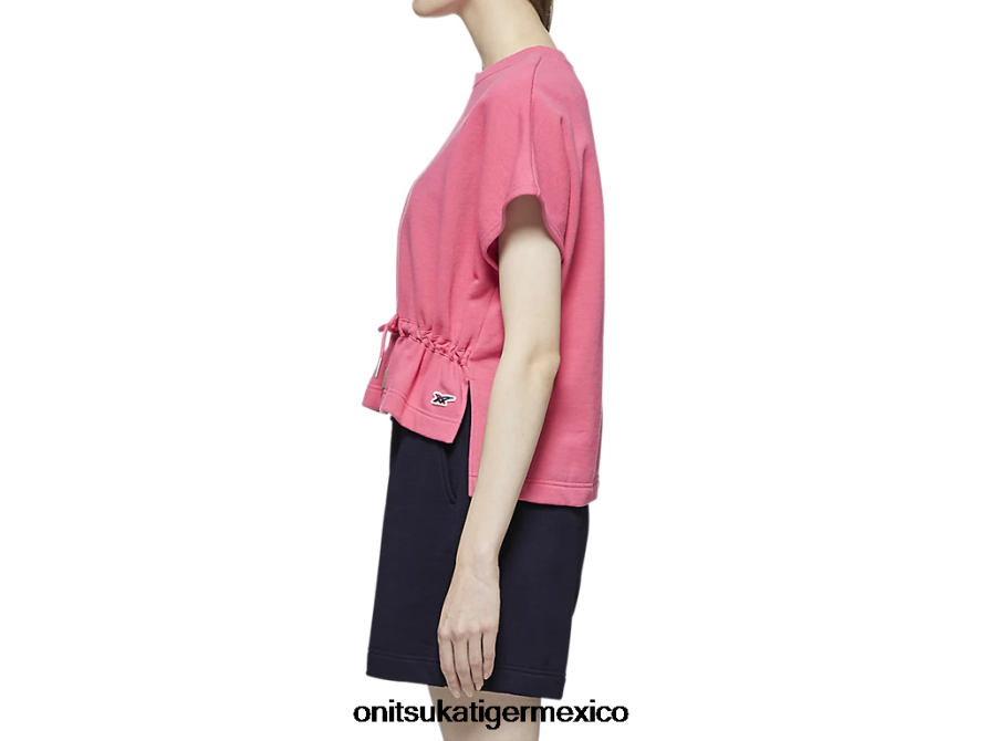 Onitsuka Tiger ropa 4P8D6N610 rosa mujer top manga corta