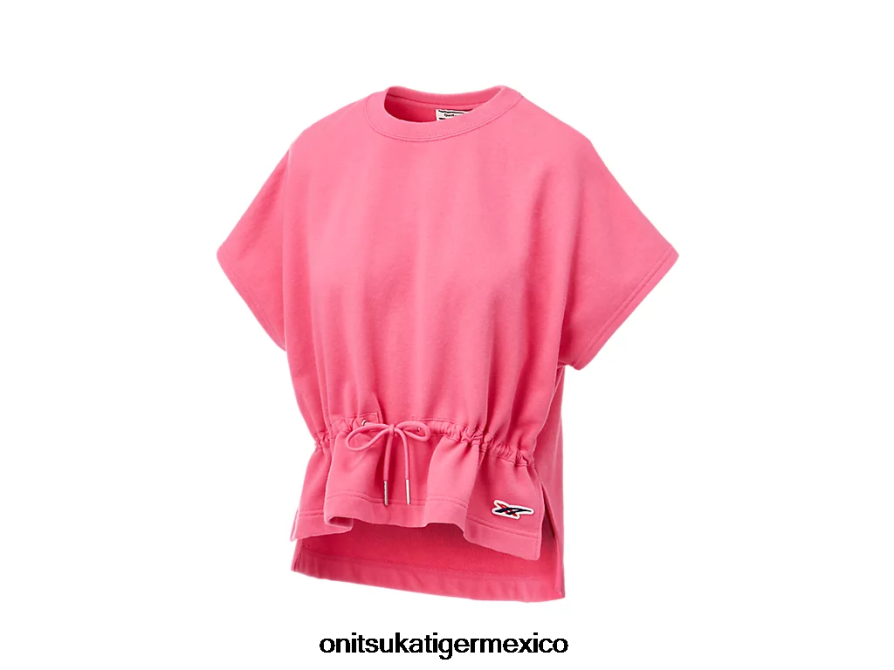 Onitsuka Tiger ropa 4P8D6N610 rosa mujer top manga corta