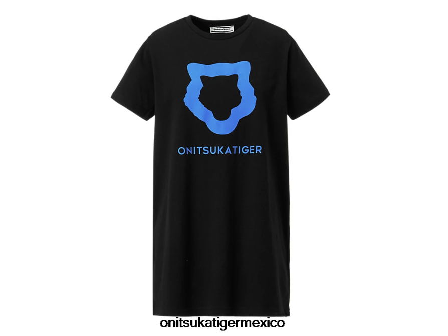 Onitsuka Tiger ropa 4P8D6N612 negro mujer camiseta gráfica ws