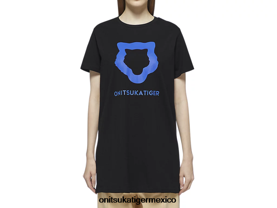 Onitsuka Tiger ropa 4P8D6N612 negro mujer camiseta gráfica ws