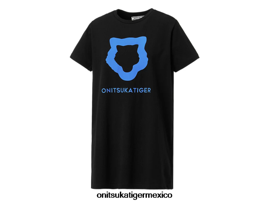 Onitsuka Tiger ropa 4P8D6N612 negro mujer camiseta gráfica ws