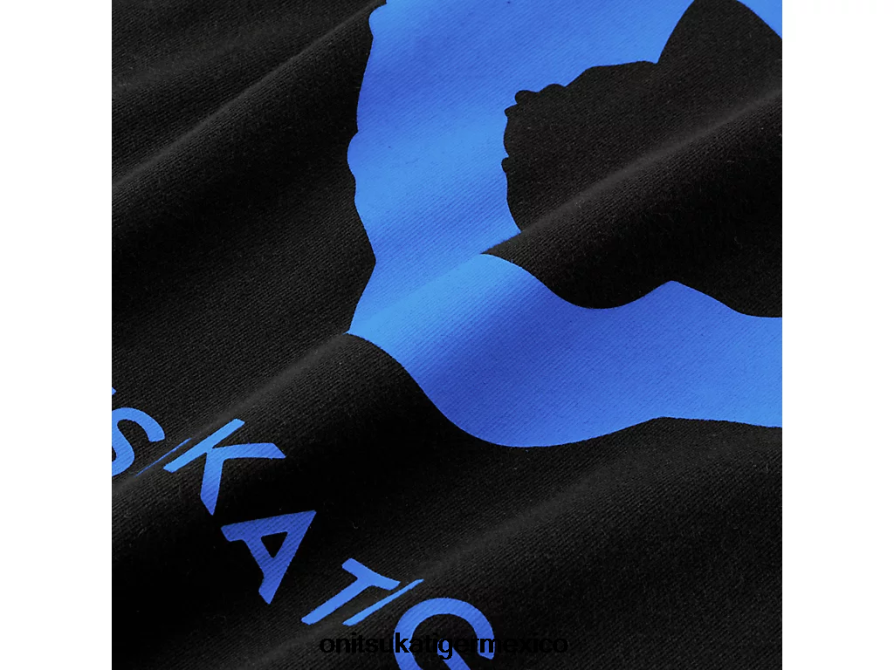 Onitsuka Tiger ropa 4P8D6N612 negro mujer camiseta gráfica ws