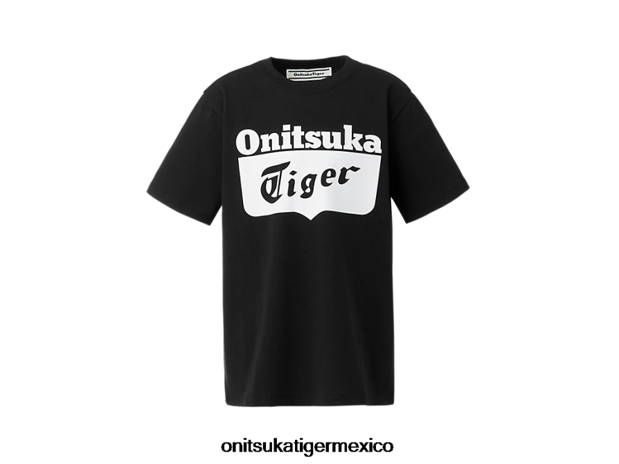 Onitsuka Tiger ropa 4P8D6N661 blanco negro niños camiseta con logo